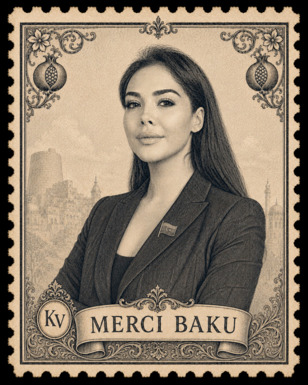 Merci Bakuのホスト、Kamila Verdiyevaのポートレート