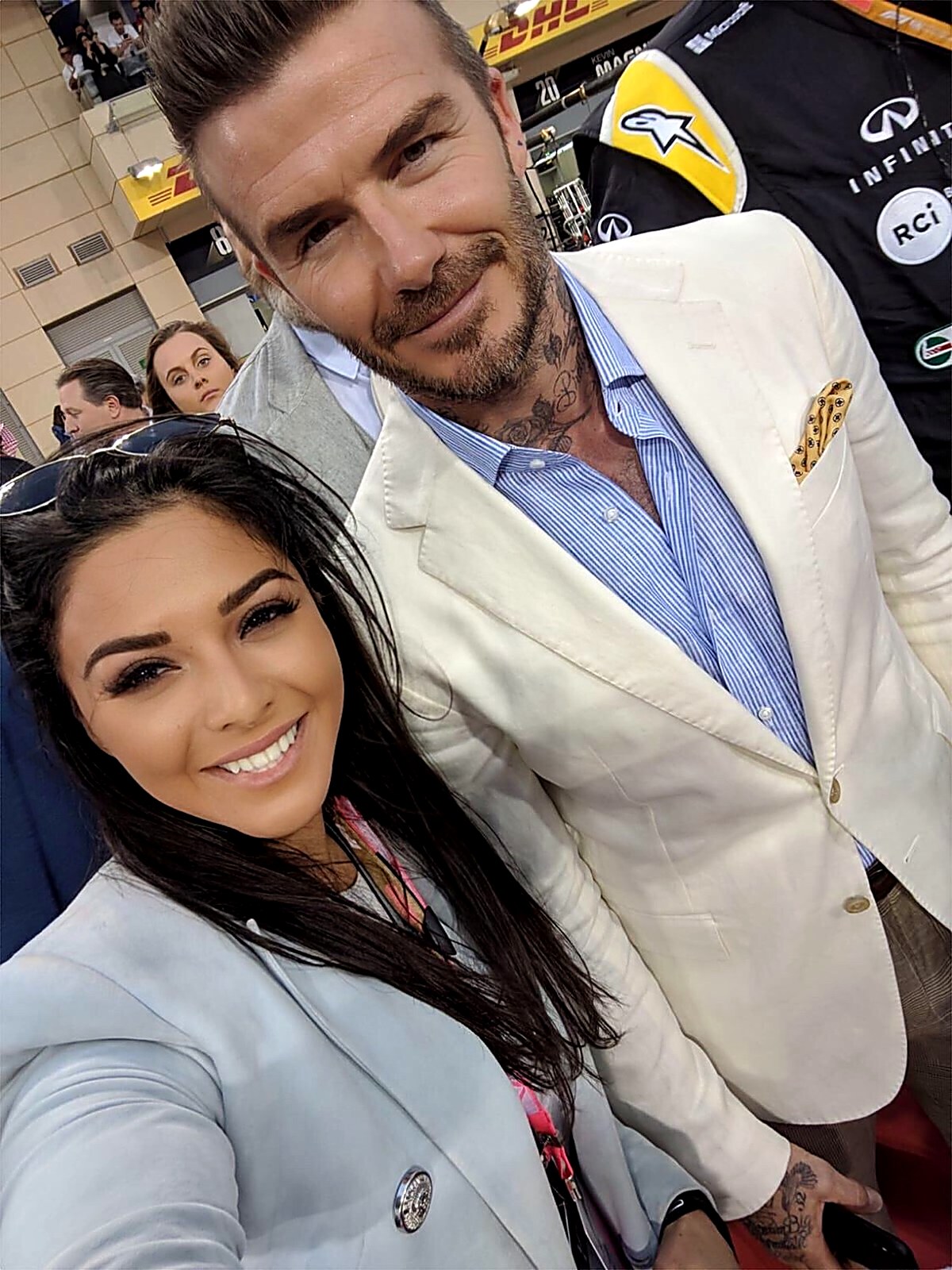 Kamila Verdiyeva at a Formula 1 race weekend