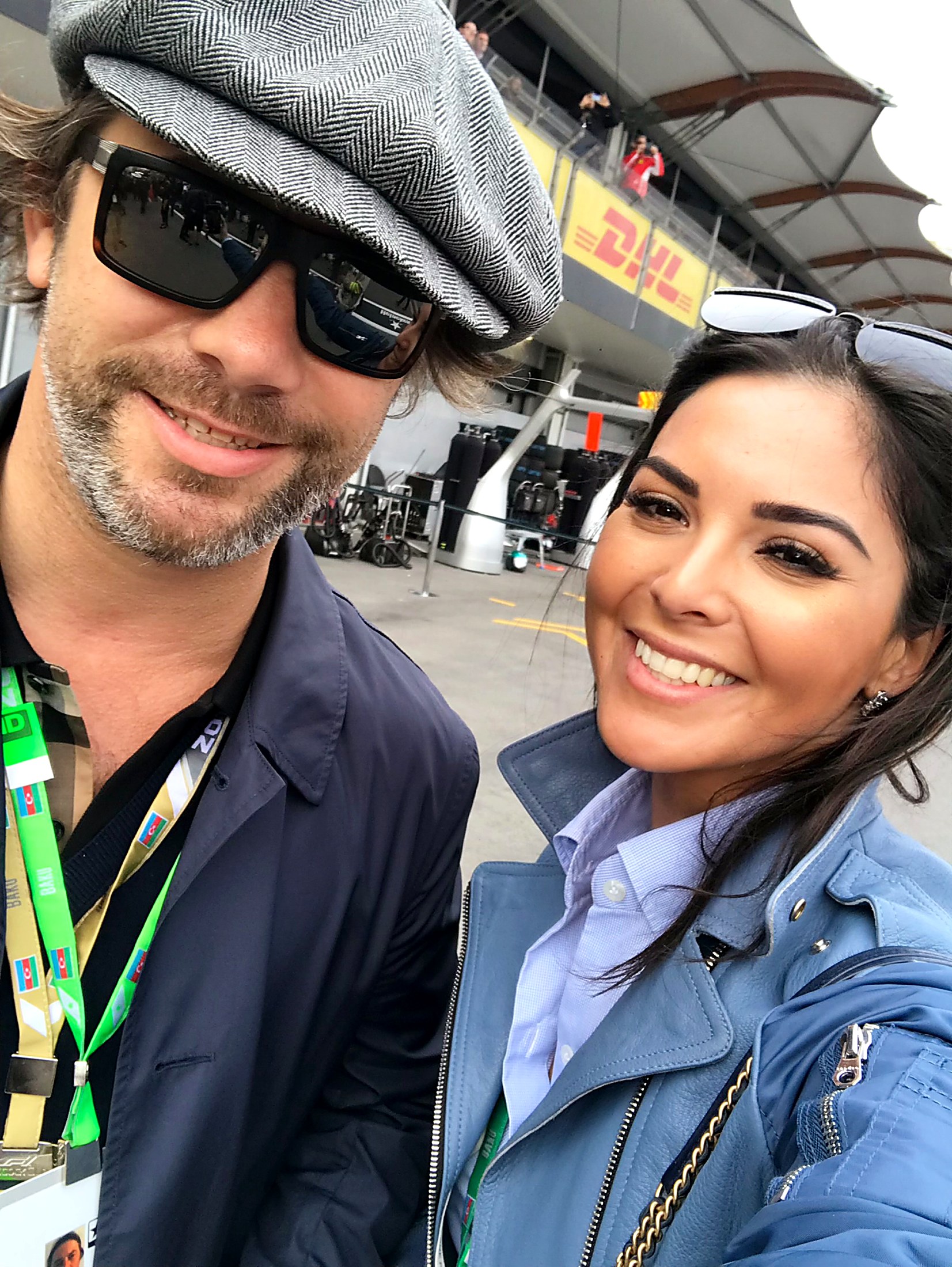 Kamila Verdiyeva in the pit lane during a Grand Prix